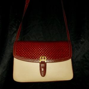 Vintage Bally tan and brown shoulder bag